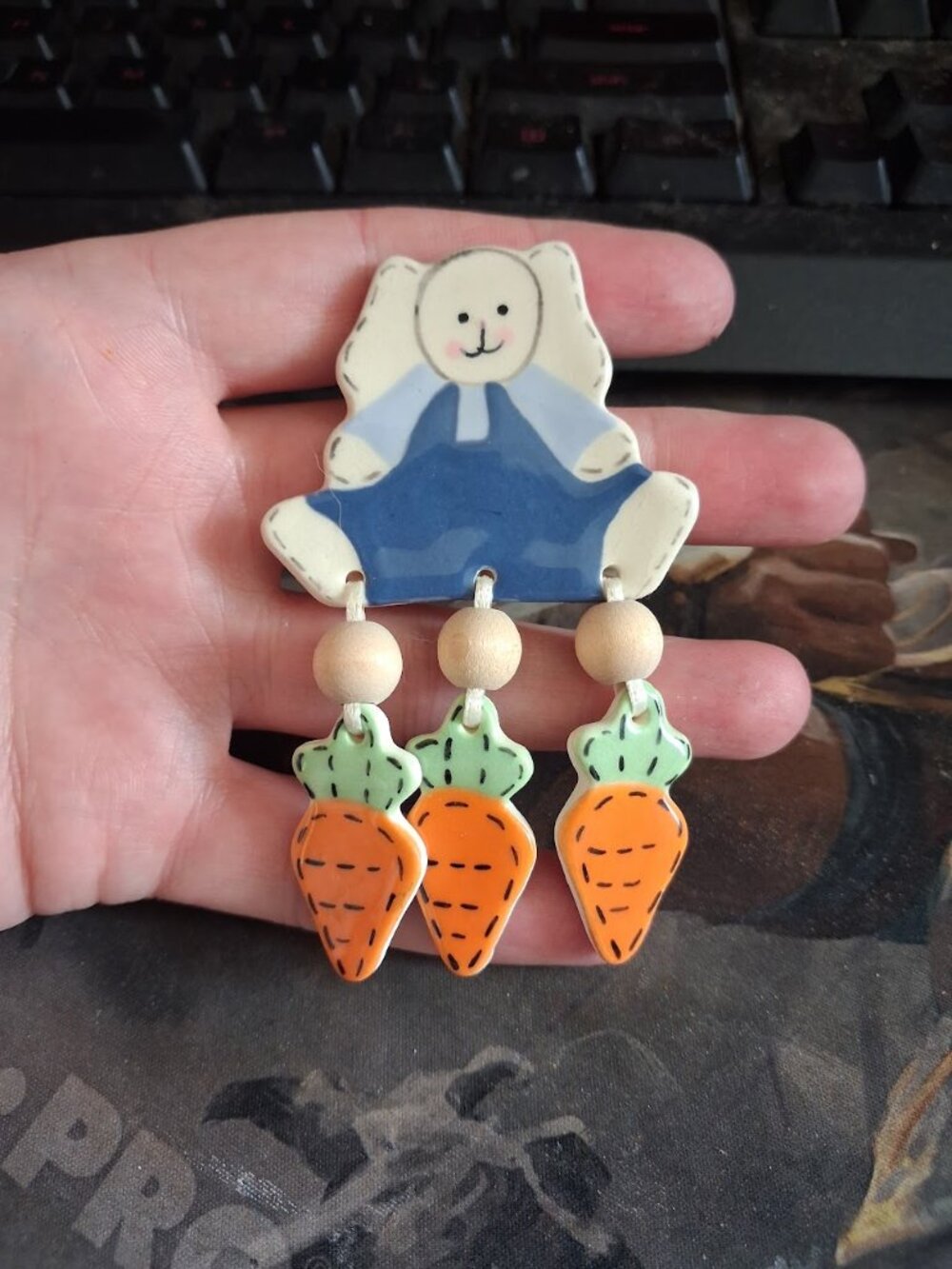 Bunny Farmer brooch
